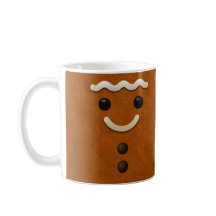 Caneca de Natal Fofa Biscoito de Gengibre