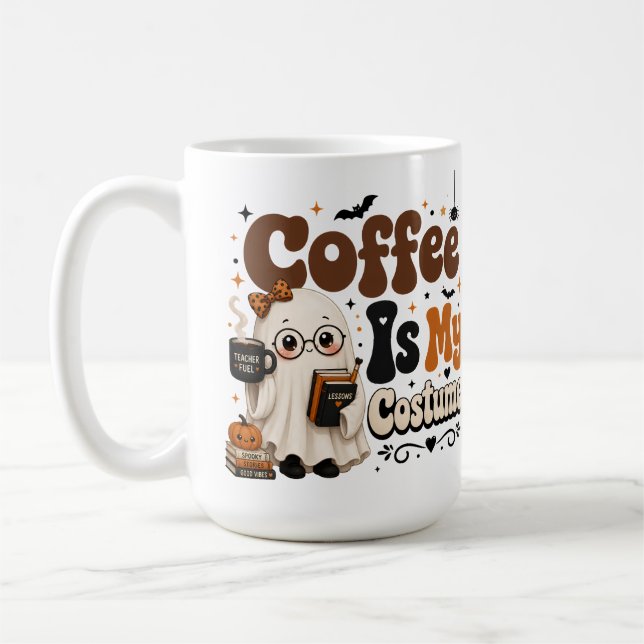Café Caneca de Natal Grande para Professores de Hallowe (Esquerda)