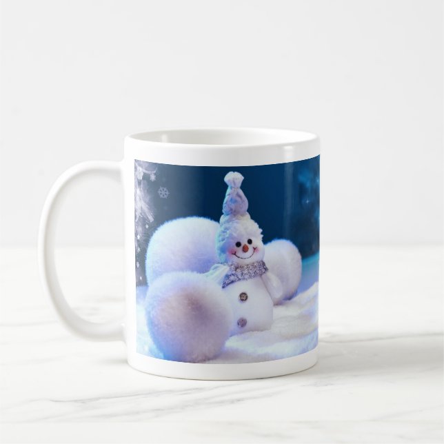 Café Caneca de Natal / Inverno de Boneco de Neve Fofo (Esquerda)