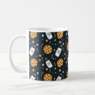Café Caneca de Natal Leite e Biscoitos