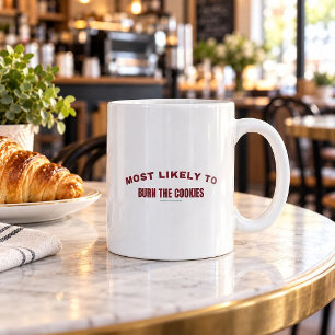 Café Caneca de Natal Mais Propenso a Queimar os Biscoit