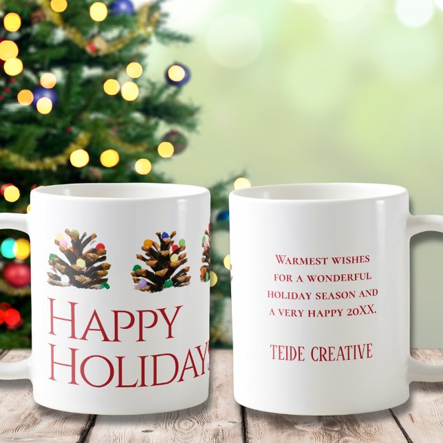 Café Caneca de Natal moderna e única para presente de n (Criador carregado)