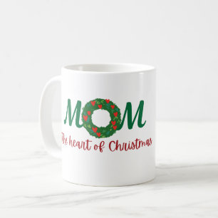 Café Caneca de Natal para a mãe Mãe, o Coração do Nat