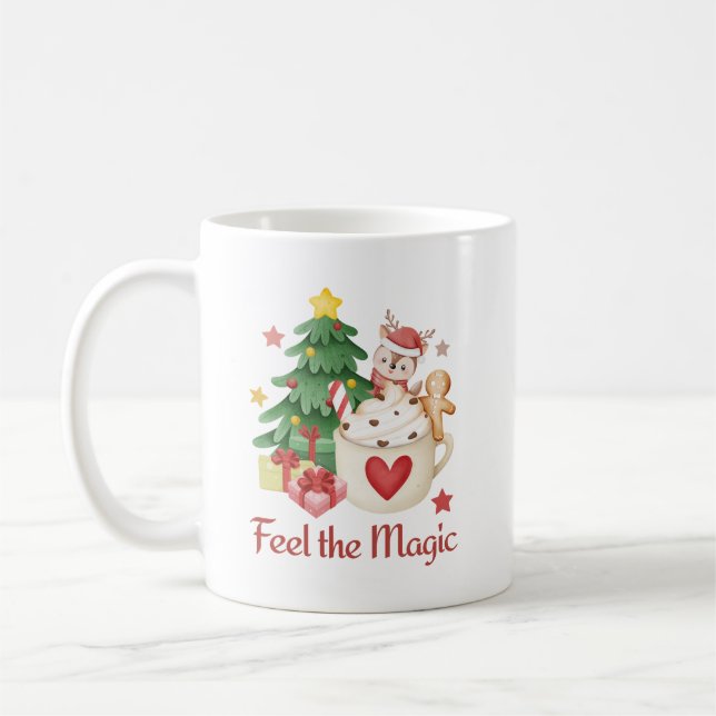 Café Caneca de Natal para Reindeer (Esquerda)