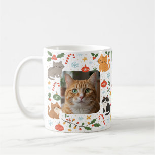 Café Caneca de Natal Personalizada com Foto de Animal d