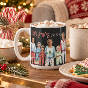 Café Caneca de Natal Personalizada com Foto de Pijamas 