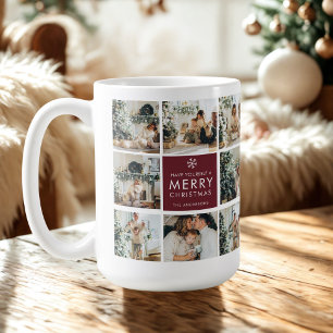 Café Caneca de Natal Personalizada com Foto   Família P