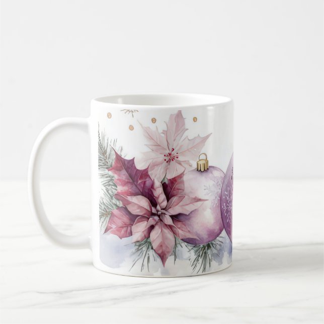 Café Caneca de Natal Personalizada com Nome (Esquerda)