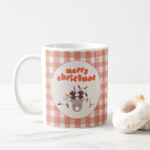 Caneca de Natal Personalizada para Crianças Xadrez