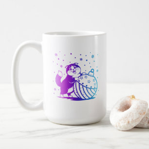 Café Caneca de Natal personalizada para gato