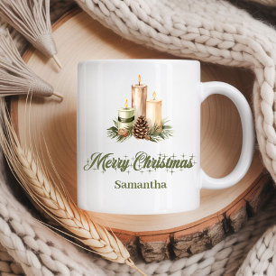 Café Caneca de Natal Personalizada Presente Neutro Terr