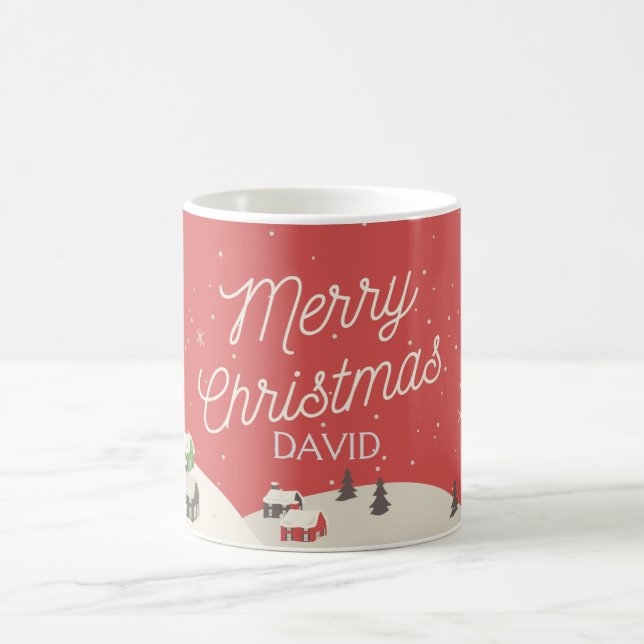 Café Caneca de natal personalizável (Centro)