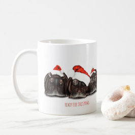 Café Caneca de Natal 'Pronta para o Natal' Sonolento Hi