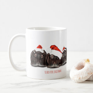 Café Caneca de Natal 'Pronta para o Natal' Sonolento Hi