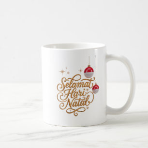 Café Caneca de Natal Selamat Hari Natal Indonésia