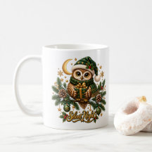 Caneca de Natal Silent Night Christmas Owl
