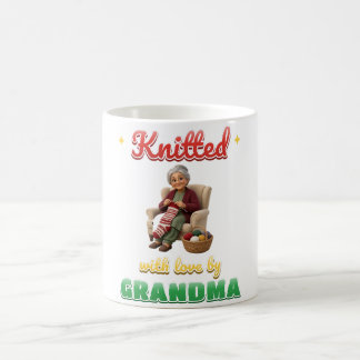 Café Caneca de Natal Tricotada Com Amor pela Vovó