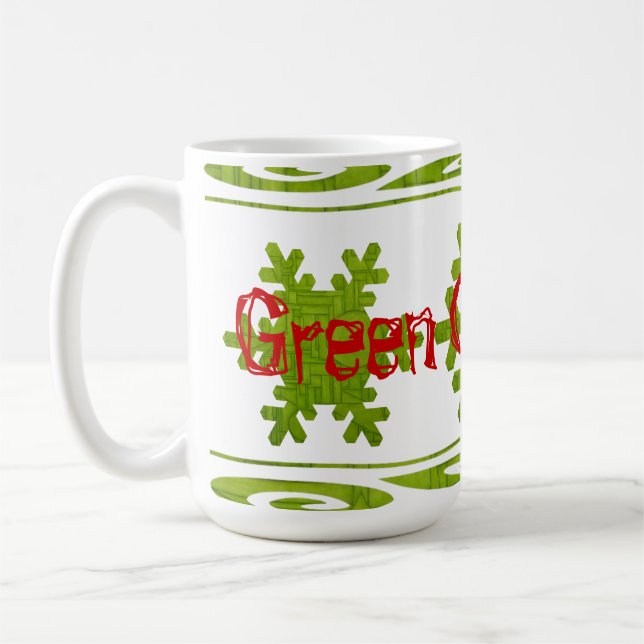 Café Caneca de Natal Verde! (Esquerda)