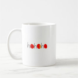 Café Caneca de Natal Vermelha Ho Ho Ho Pintada à Mão Di