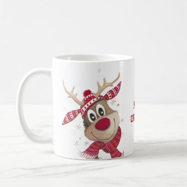 Café Caneca de Natal Vermelho (Esquerda)