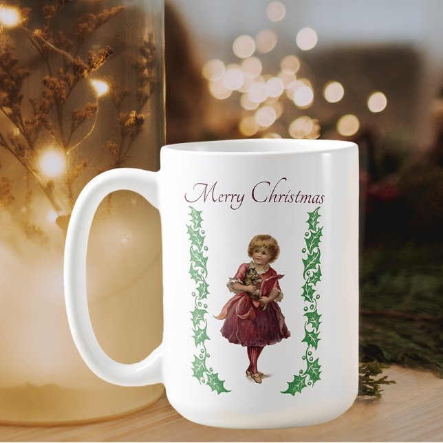 Café Caneca de Natal Vitoriana Vintage (Criador carregado)