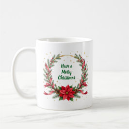 Café Caneca de Natal Woof Woof - Texto Personalizável