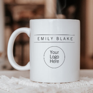 Café Caneca de Negócios Minimalista Profissional Com Lo