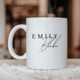 Café Caneca de negócios simples moderna com logotipo