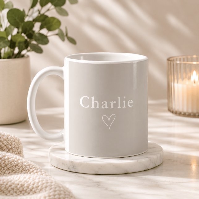Café Caneca de Nome Personalizado Minimalista (Criador carregado)