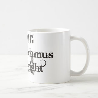 Café Caneca de Nostramadus com a pia batismal legal do