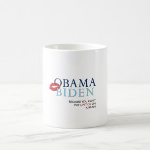Café Caneca de Obama Biden - slogan. engraçado