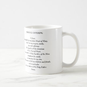CAFÉ CANECA DE OFERECIMENTO DA ORAÇÃO DA MANHÃ