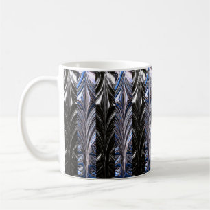 Café Caneca de Onda Abstrata