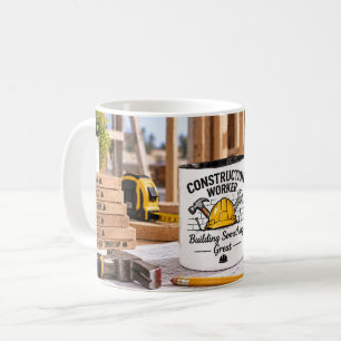 Café Caneca de Operário de Construção Civil Construindo