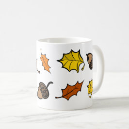 Café Caneca de Outono - Folhas & Bolotas