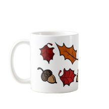 Caneca de Outono - Folhas & Bolotas