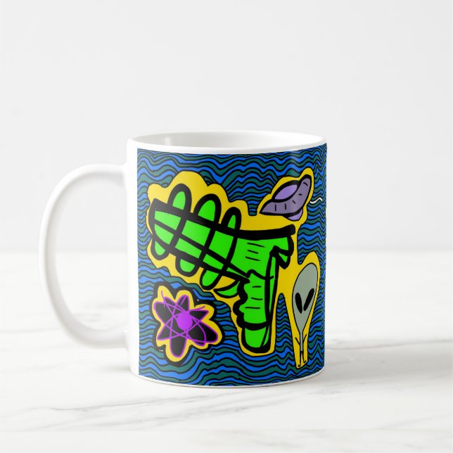 Café caneca de OVNI (Esquerda)