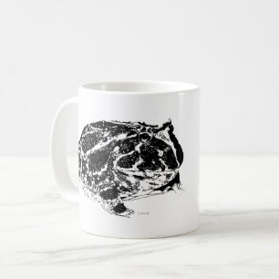 Café Caneca de Pacman preto e branco