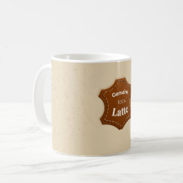 Café Caneca de Padrão Neutro de Latte 100% Genuína