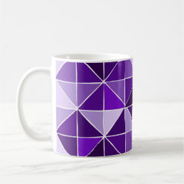 Café caneca de padrão roxa