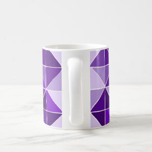 Café caneca de padrão roxa