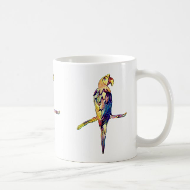 Café Caneca de Papagaio Colorido (Direita)