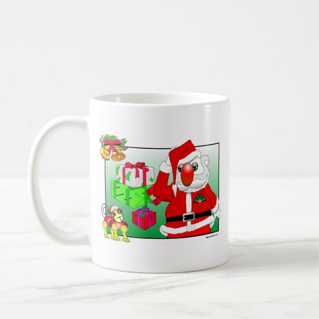 Café Caneca de Papai Noel (Esquerda)