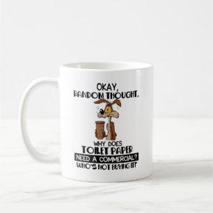 Café Caneca de Papel Higiênico Engraçado Okay Pensament