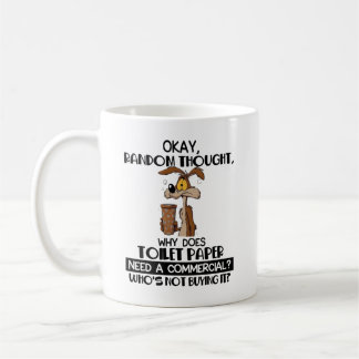Café Caneca de Papel Higiênico Engraçado Okay Pensament