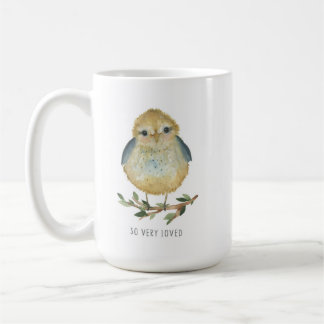 Café Caneca de pássaro (aquarela)