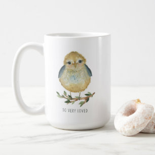 Café Caneca de pássaro (aquarela)