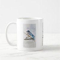 Caneca de pássaro azul para fãs da vida selvagem