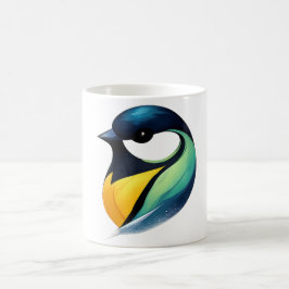 Café Caneca de Pássaro Colorido