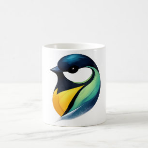Café Caneca de Pássaro Colorido